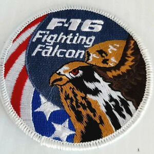 Vintage 3 inch USAF F-16 Fighting Falcon Embroidered Patch
